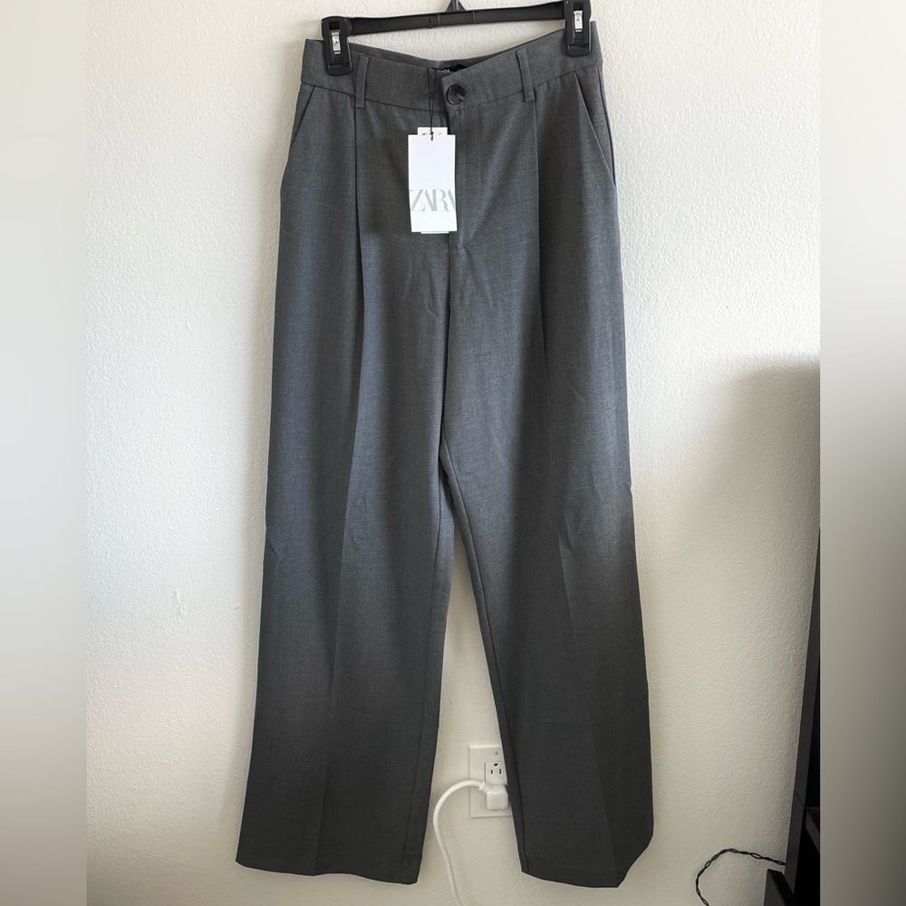 BNWT Zara High Waist Wide Leg Trousers